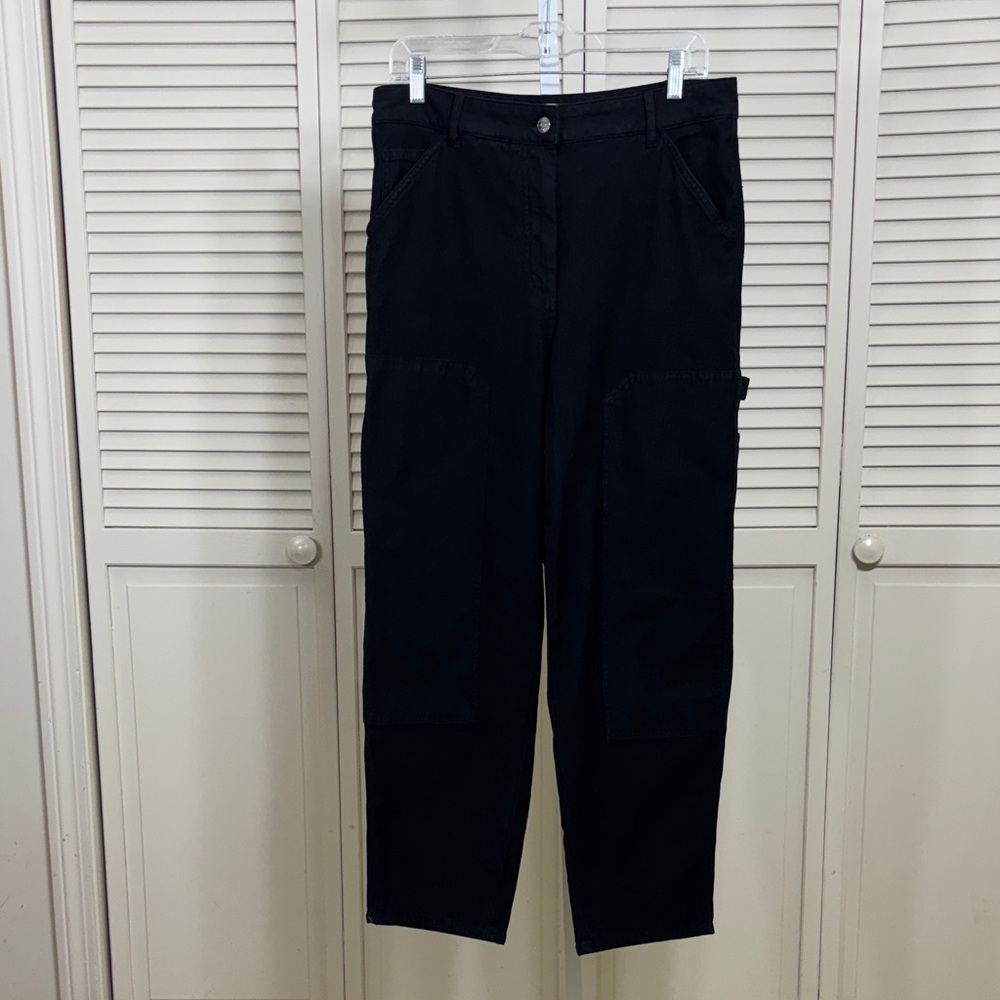 Wilfred Free Brennan Pant High-Rise Cotton Utility Pants Size 10